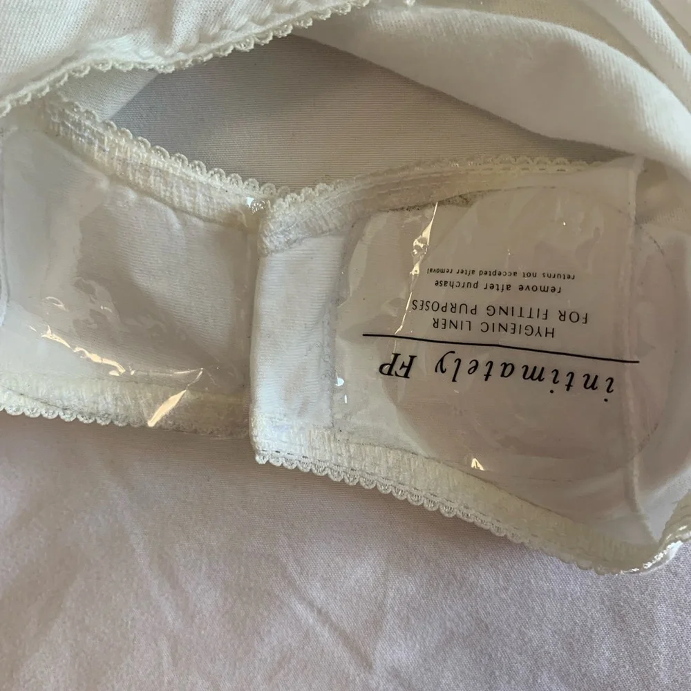 NWT Free People White Lace Detail Chemise